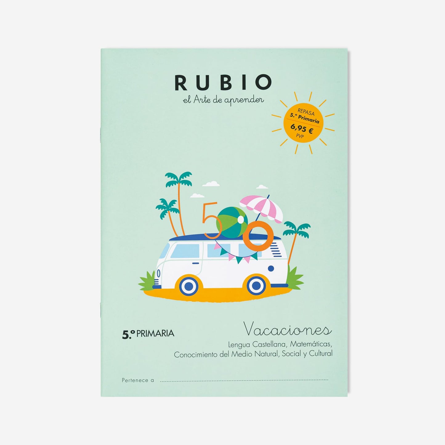 Vacaciones 5º Primaria | RUBIO | +10 años | Cuaderno con actividades para verano | 44 páginas en formato A4 (Vacaciones RUBIO)
