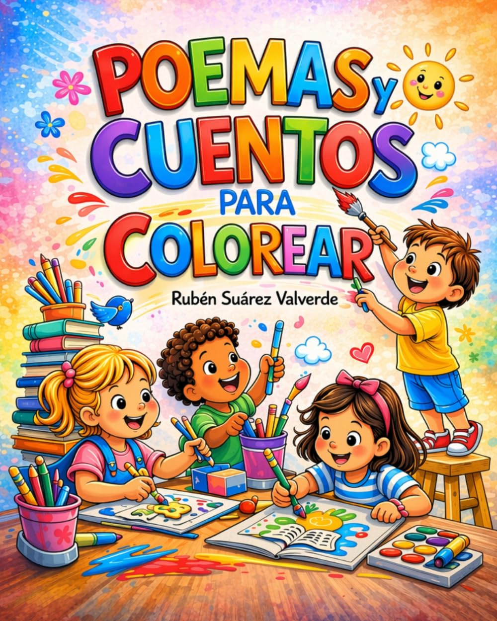 Libro: Poemas y cuentos para colorear (Spanish Edition)