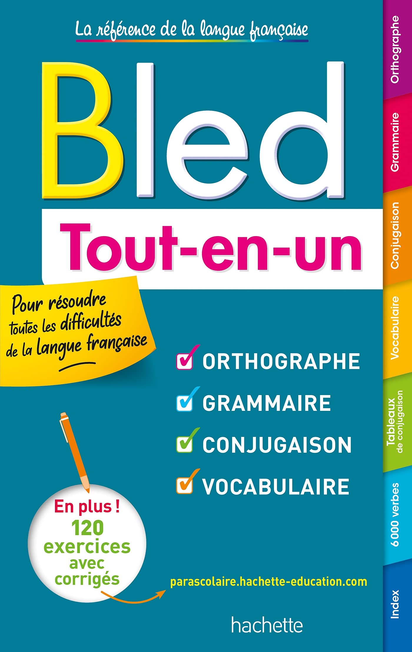 Libro: BLED TOUT EN UN: Orthographe, grammaire, conjugaison, vocabulaire (HACHETTE)