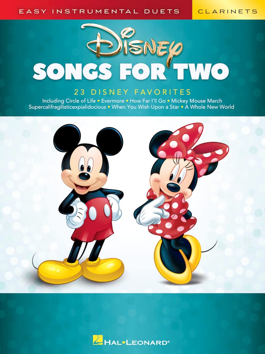 Libro: Disney Songs: Easy Instrumental Duets - Two Clarinets