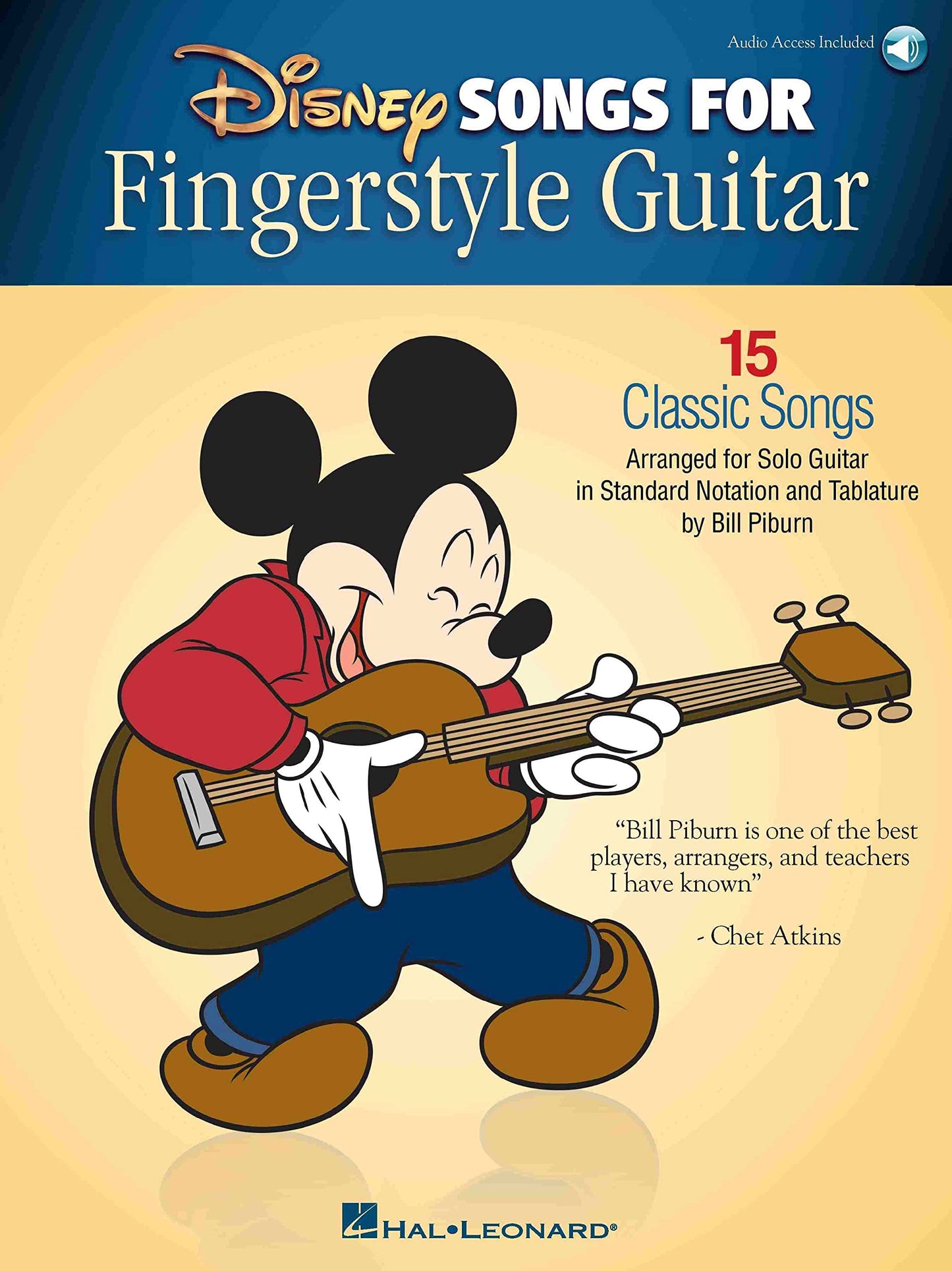 Libro: Disney Songs for Fingerstyle Guitar: 15 Classic Songs Arranged by Solo Guitar in Standard Notation and Tablature