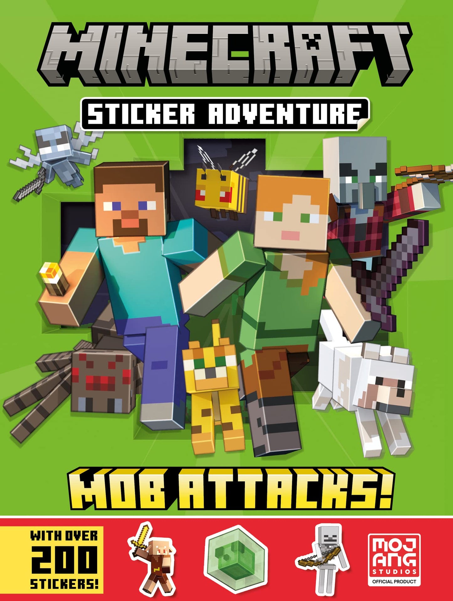 Libro: Minecraft Sticker Adventure: Mob Attacks!: A brand-new official sticker book adventure containing hours of fun and adventure for kids.