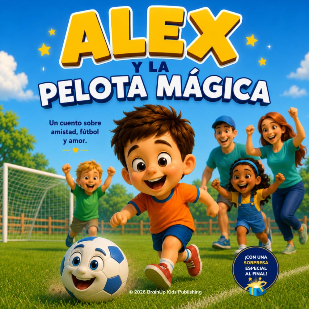 Libro: Alex y la Pelota Mágica: Un cuento infantil de fútbol y amistad para niños de 2 a 5 años: Perfecto para leer en familia y antes de dormir. (Spanish Edition)