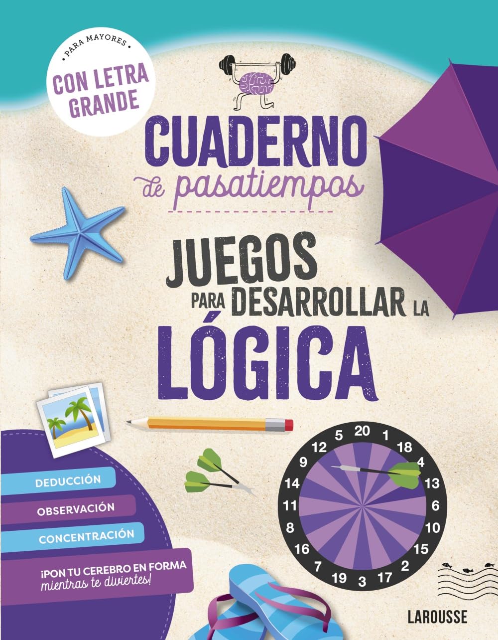 Libro: Cuaderno de pasatiempos para mayores. Juegos para desarrollar la lógica.: ¡Con letra grande!