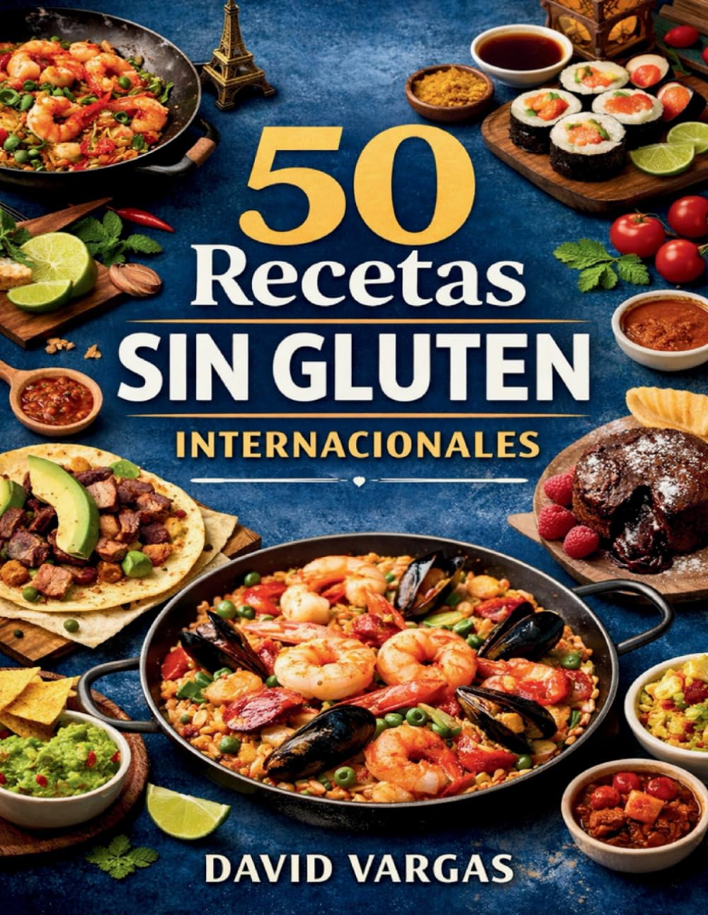 Libro: 50 Recetas Sin Gluten Internacionales: Cocina global paso a paso con platos fáciles, variados y llenos de sabor