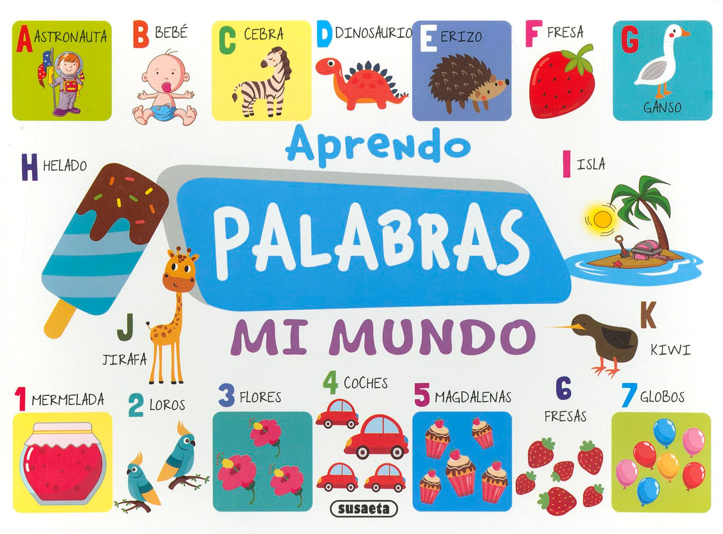 Libro: Susaeta - Aprendo palabras. Mi mundo