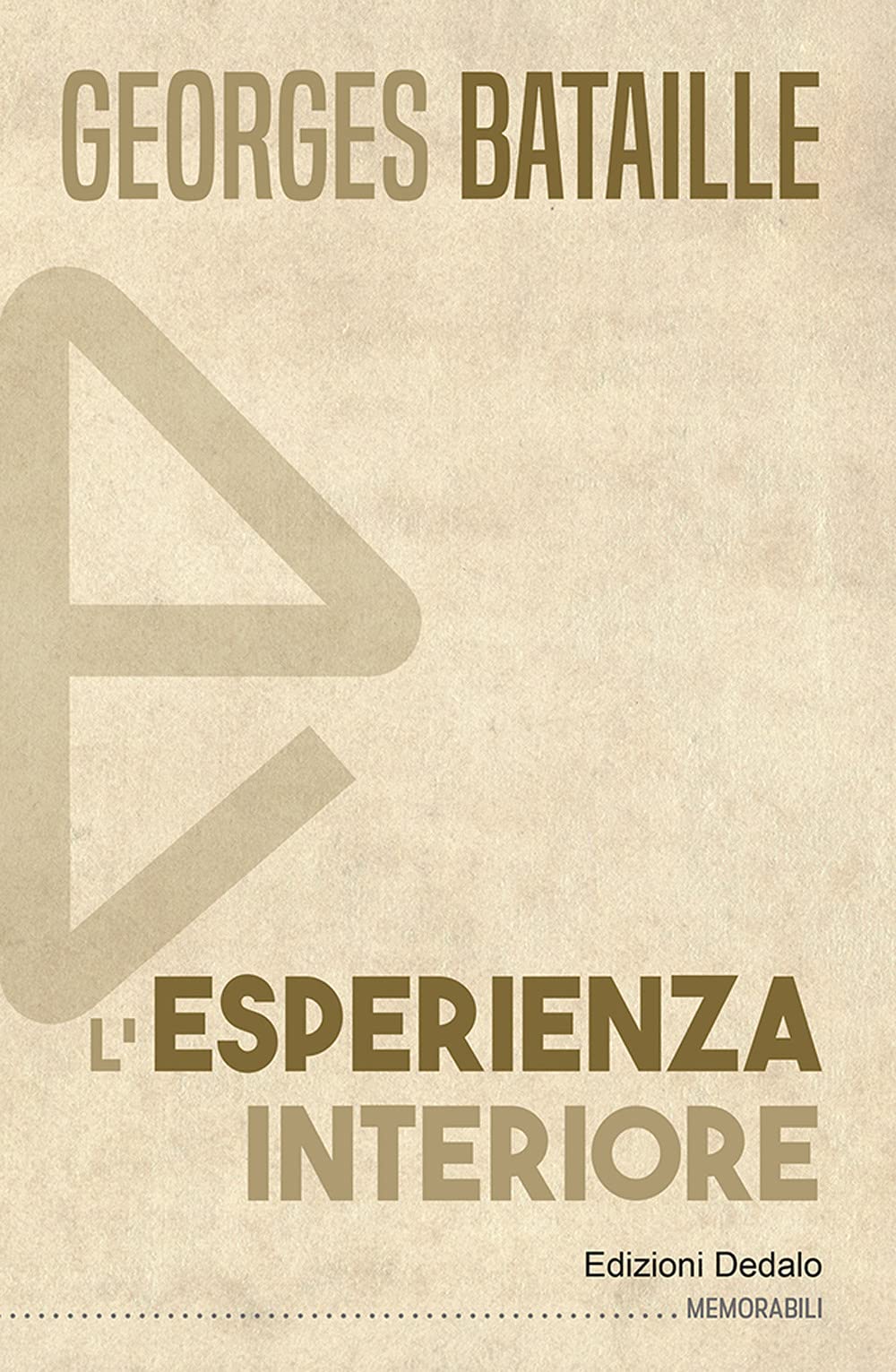 Libro: L'esperienza interiore (Memorabili)