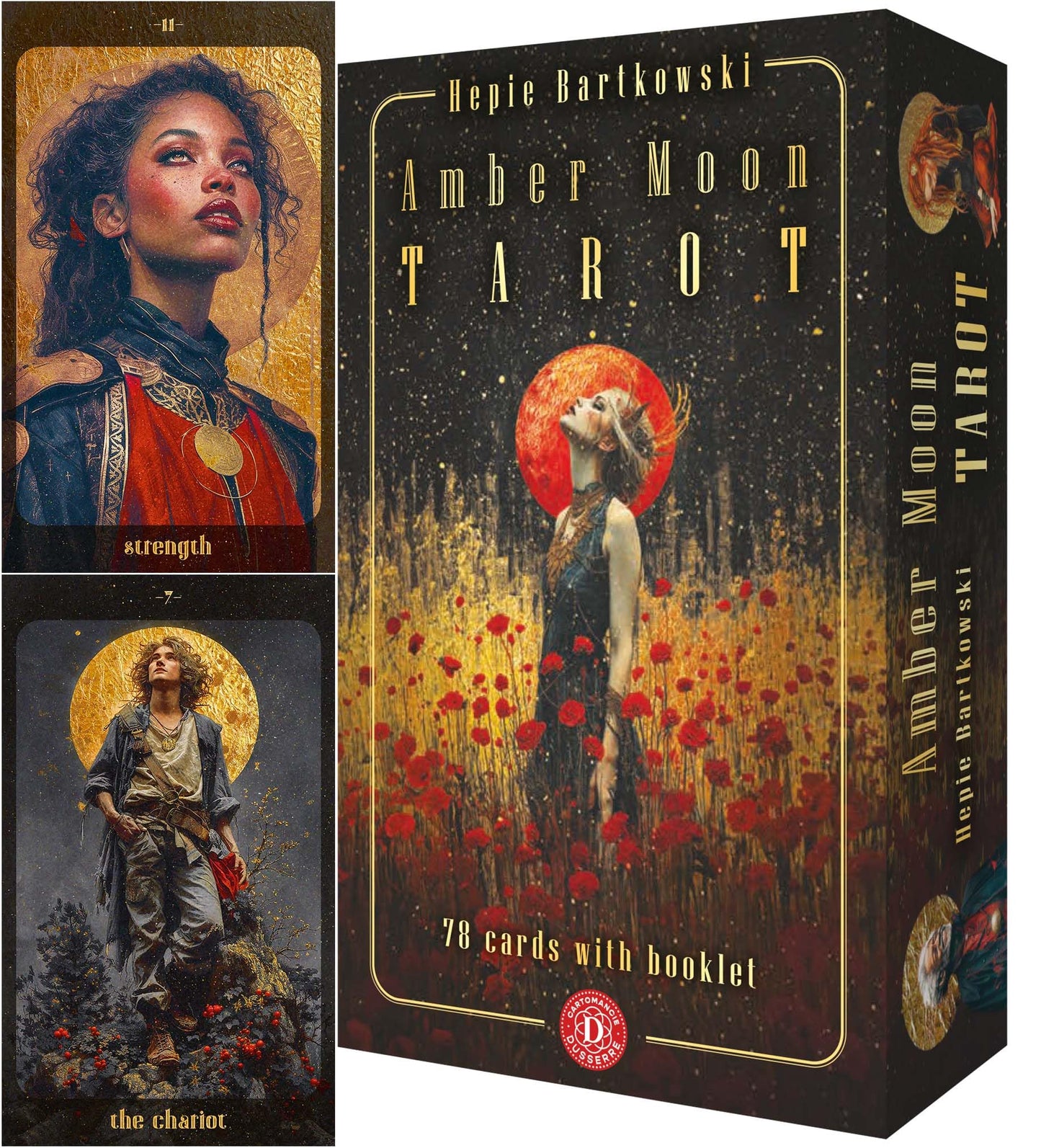 Libro: Amber Moon Tarot - 78 tarot cards and 80-page booklet (English)