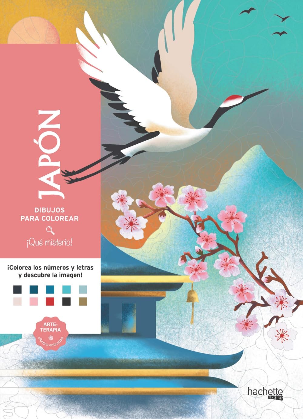 Libro: Dibujos para colorear, ¡qué misterio! Japón (Hachette HEROES - DISNEY - Arteterapia)