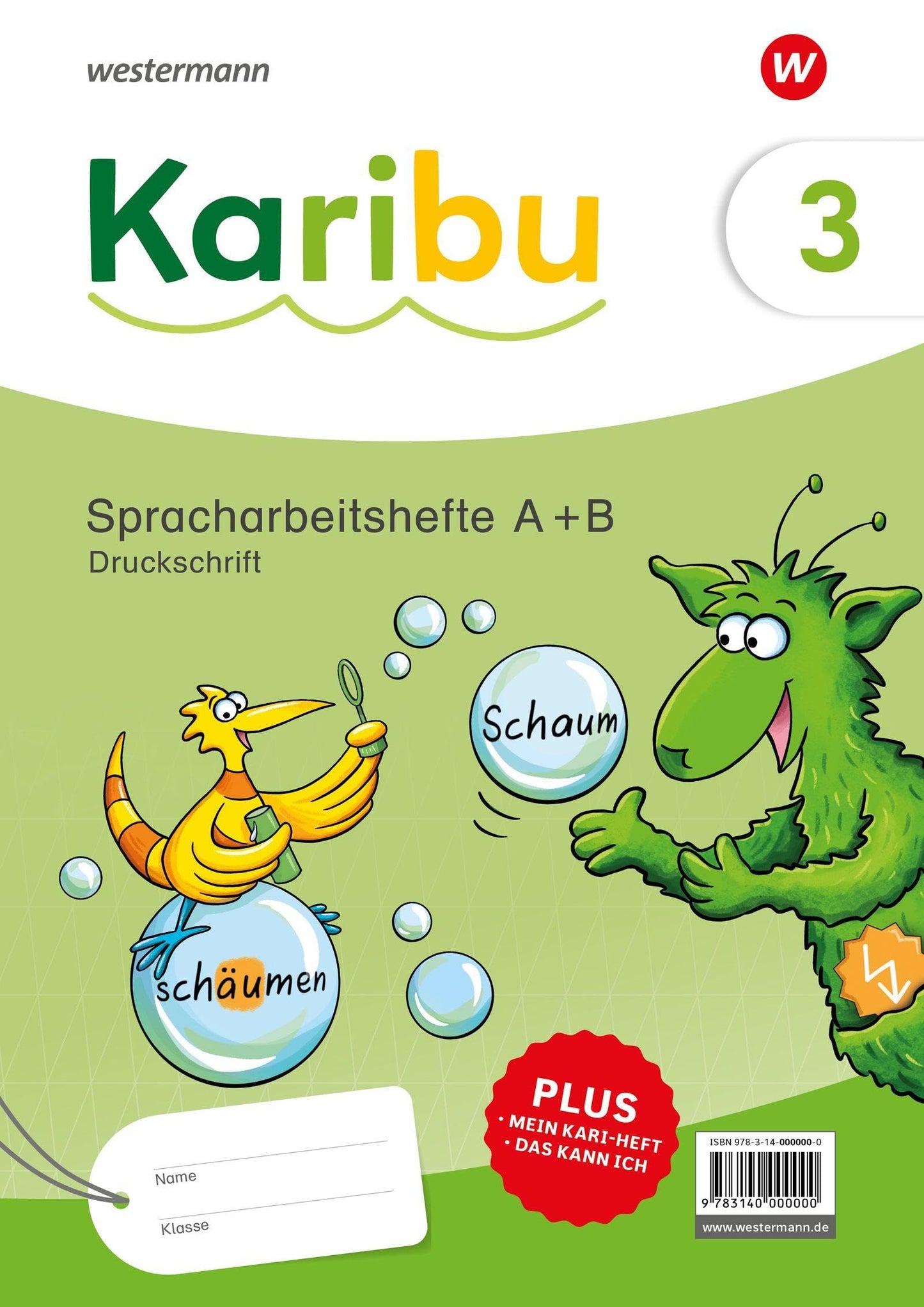Libro: Karibu. Spracharbeitshefte 3 DS (Heft A + B) Verbrauch. Druckschrift
