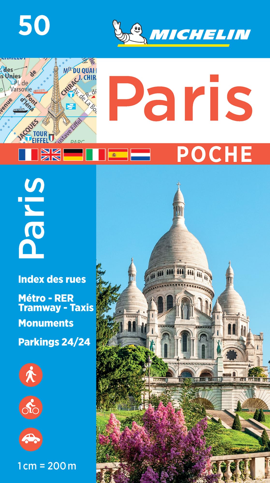 Libro: Michelin Paris Pocket Map 50 (Plan Poche)