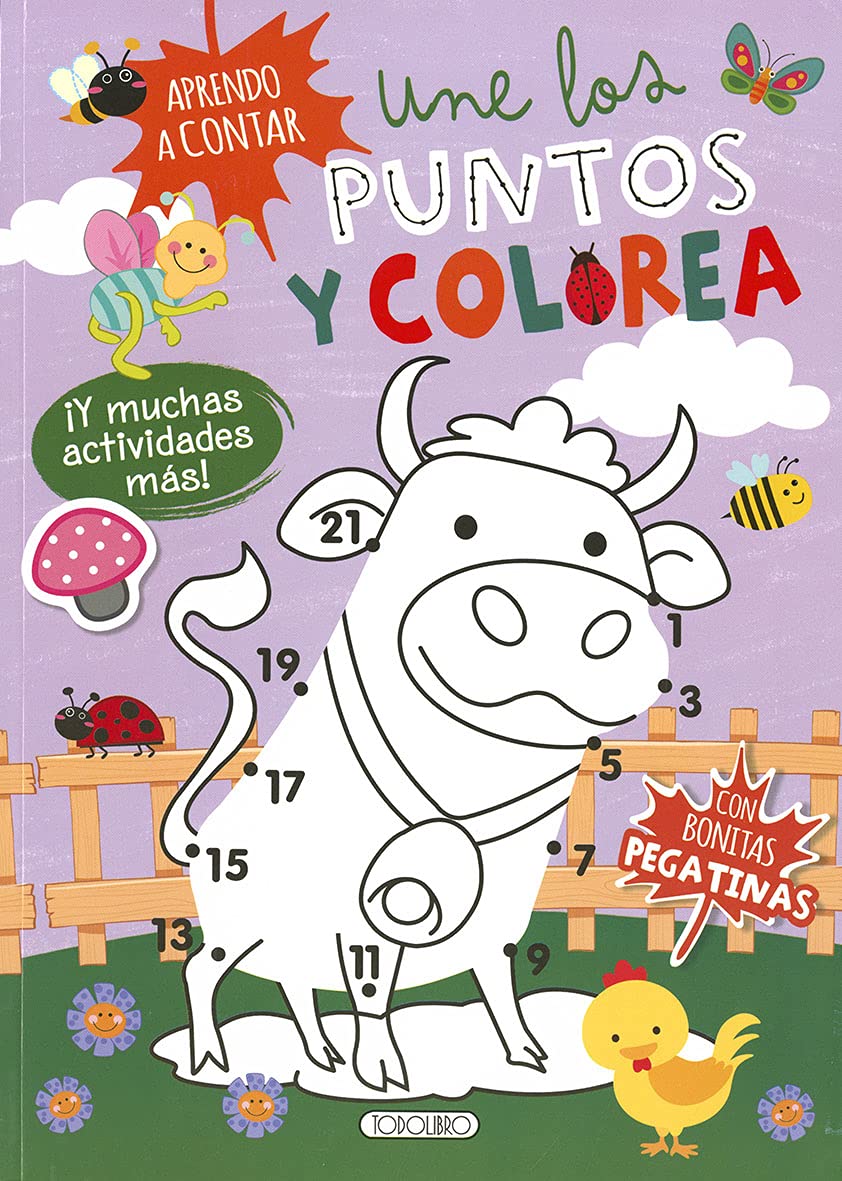 Libro: Une los puntos y colorea 4