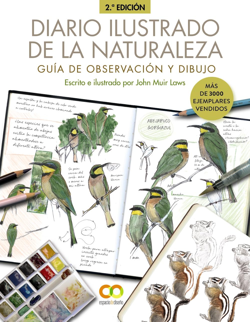 Libro: Diario ilustrado de la naturaleza. Guía de observación y dibujo (ESPACIO DE DISEÑO)