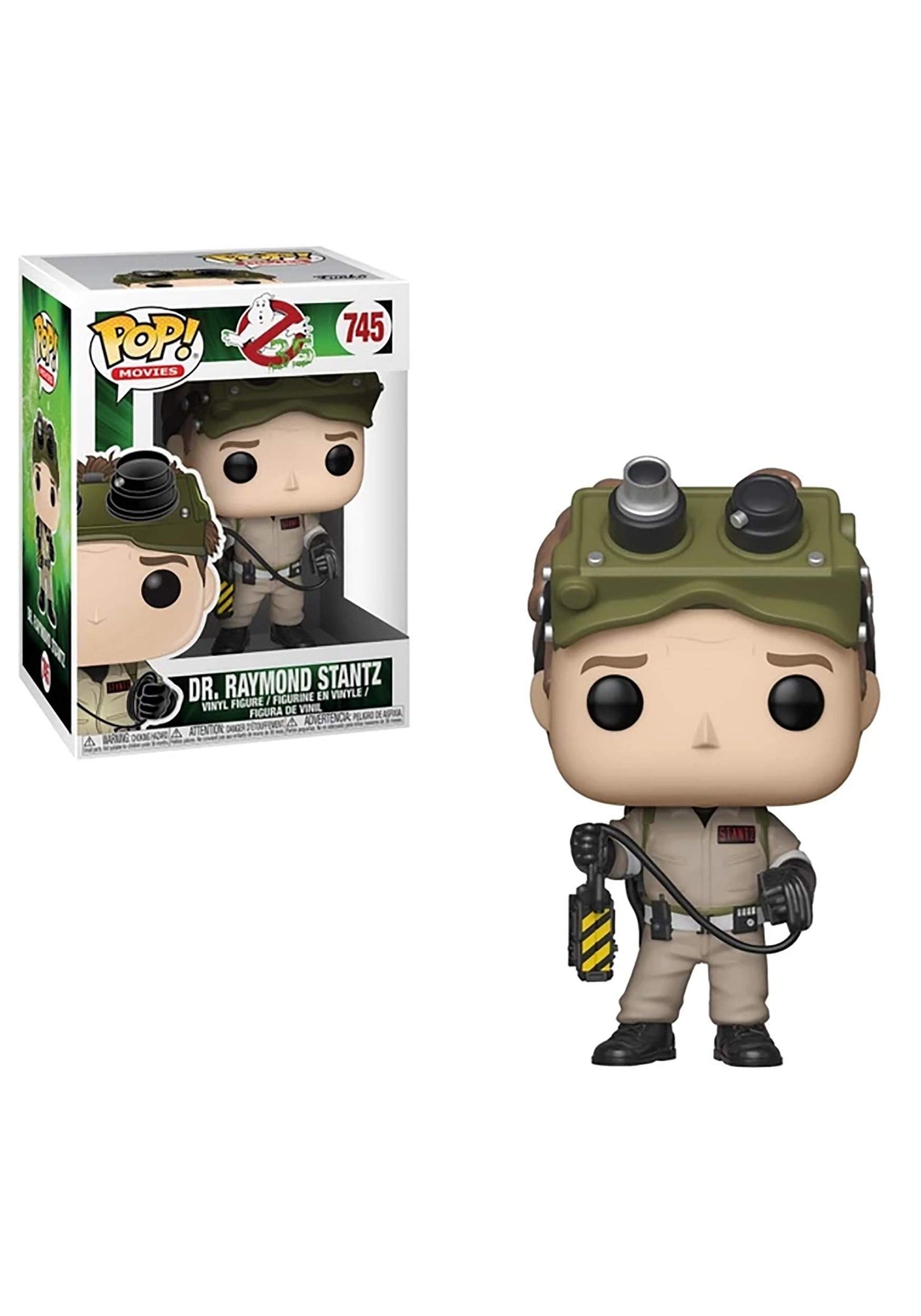 Funko Pop! Películas: Ghostbusters - Dr. Raymond Stantz, Multicolor