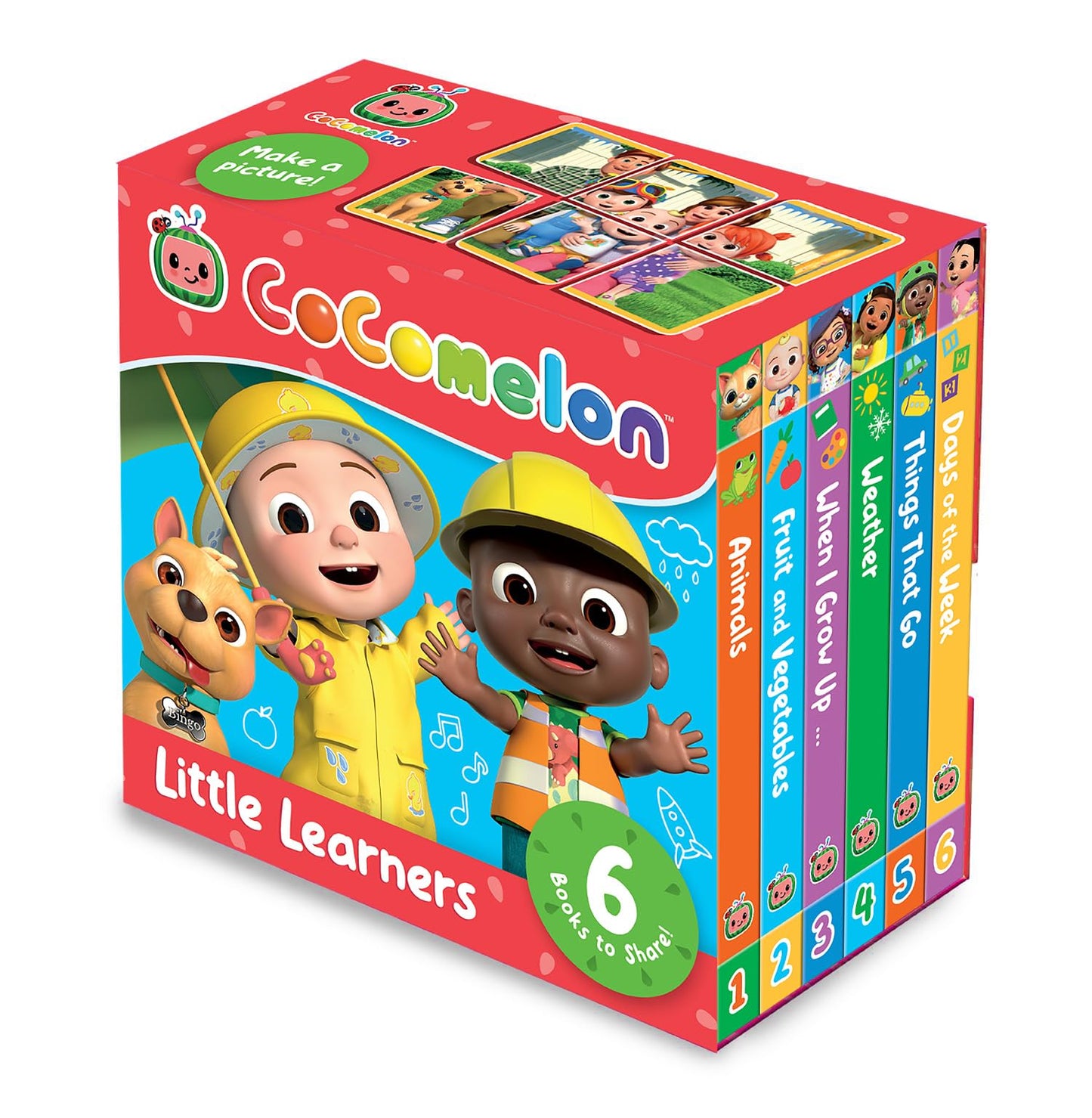 Libro: CoComelon Little Learners Pocket Library: 6 new mini board books about first experiences, featuring JJ and his friends – perfect for toddlers and young children!