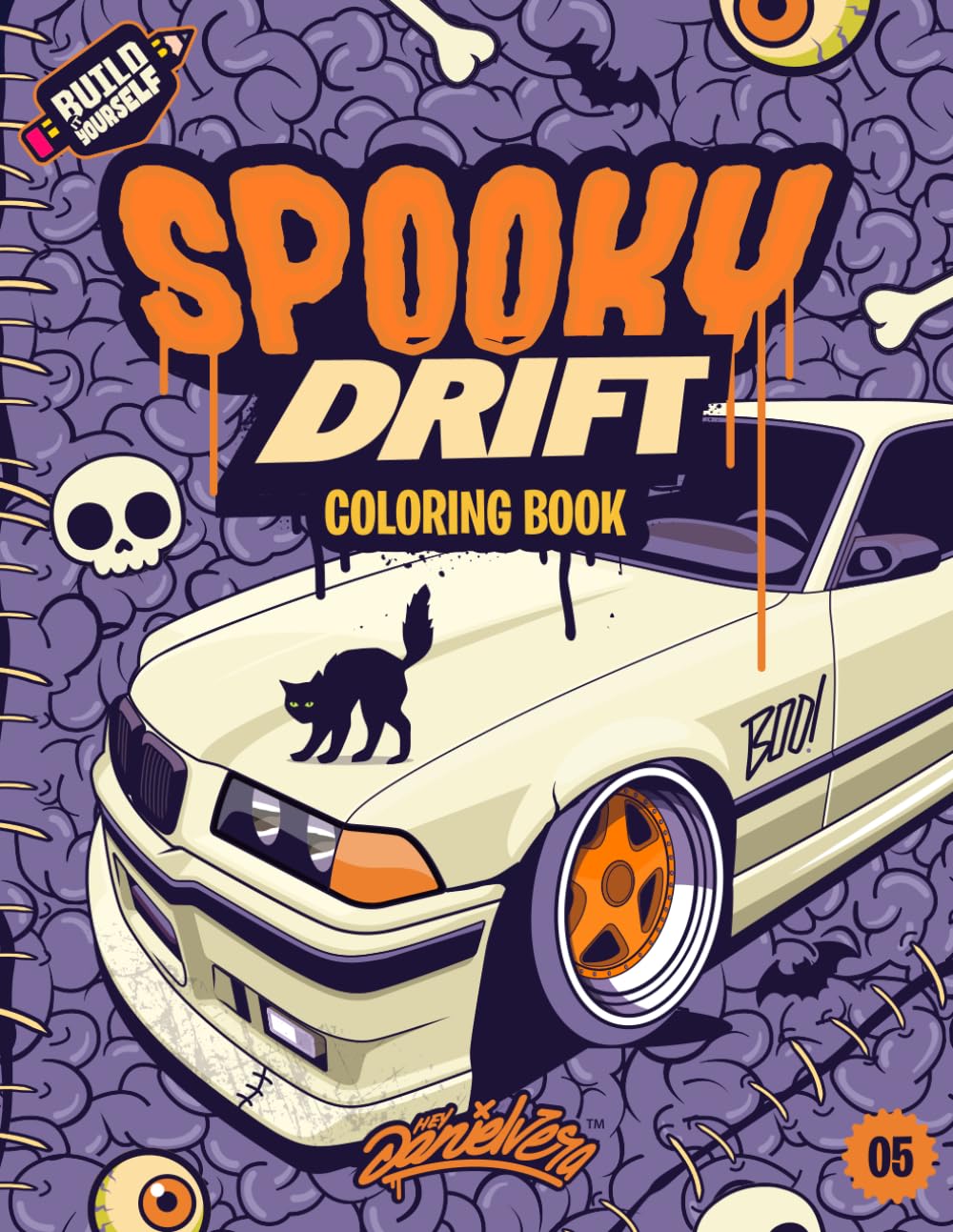 Libro: Spooky Drift (Special Edition) Coloring Book: Fun automotive adventure with 40 scary cars coloring pages for kids & teens Ages 6-18