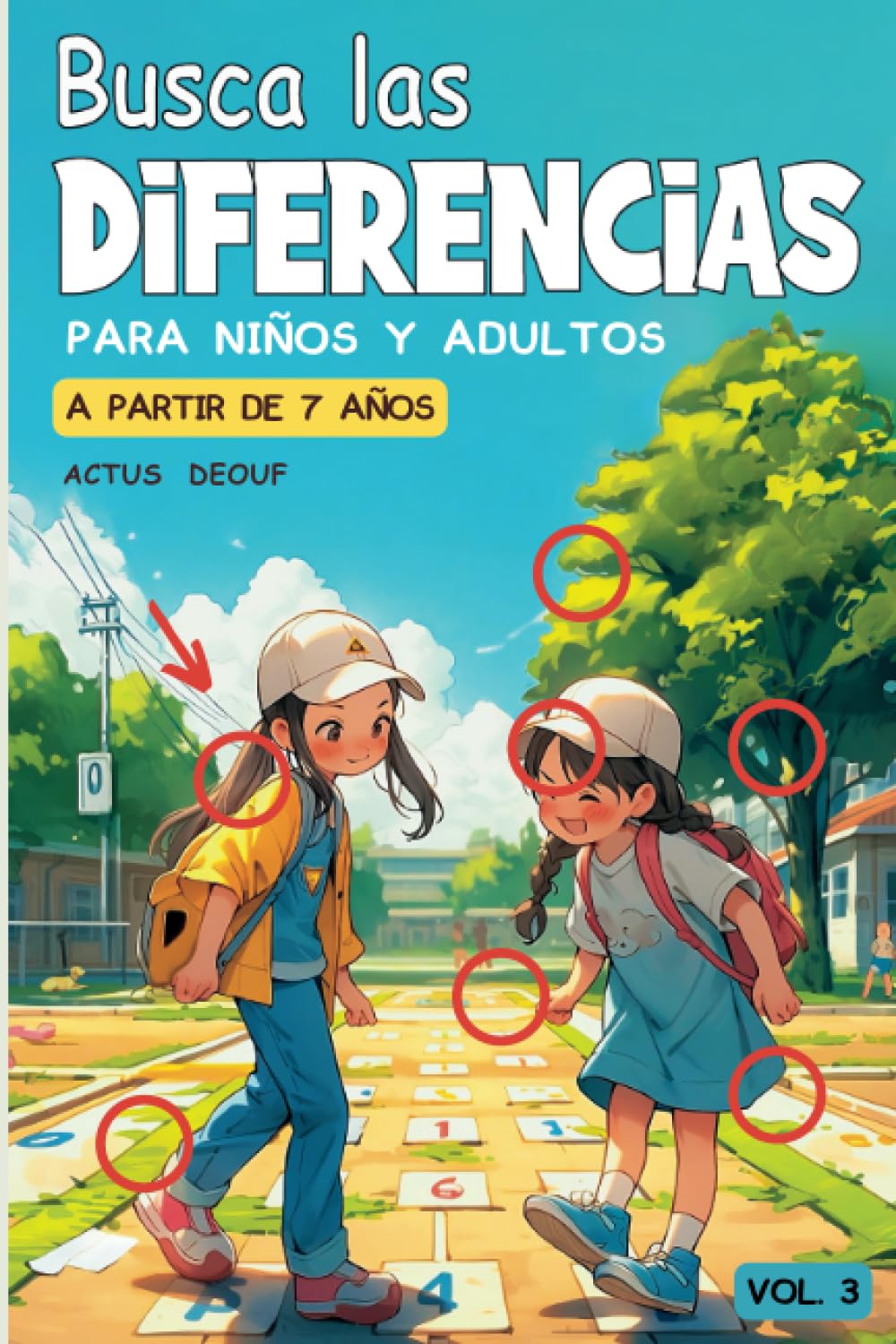 Libro: Busca las diferencias para niños y adultos vol.3: 32 juegos a todo color, más de 400 diferencias + soluciones - idea del regalo