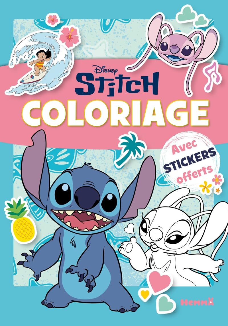 Libro: Disney Stitch - Coloriage avec stickers - offerts