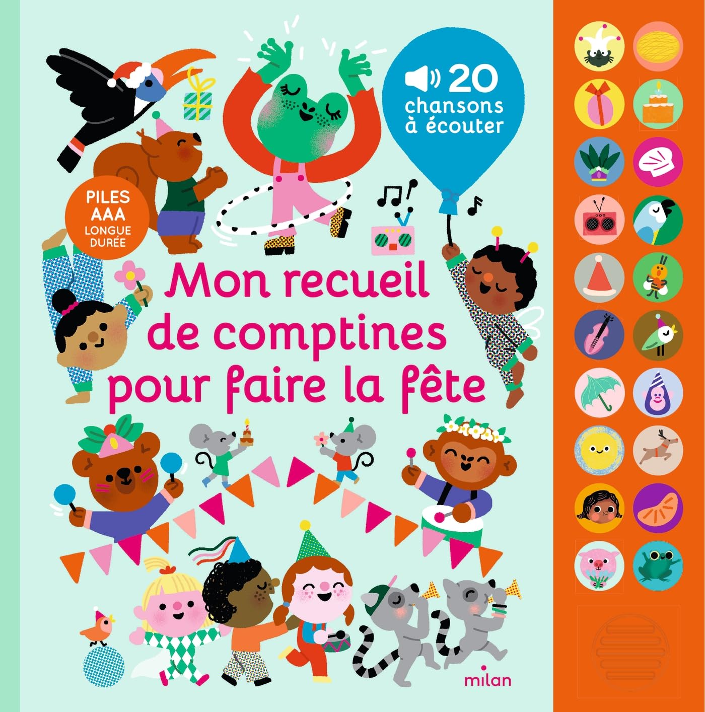 Libro: Mon grand livre sonore - Mon recueil de comptines pour faire la fête - Dès 1 an