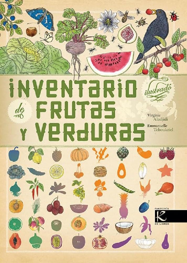 Libro: Inventario ilustrado de frutas y verduras (Ciencia)