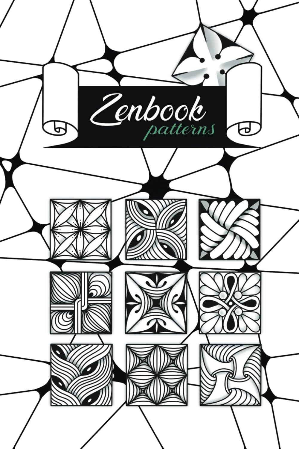 Libro: Zenbook. Patterns: A Smart Sketchbook With 50 Templates And Instructions For Zentangle Patterns Drawing