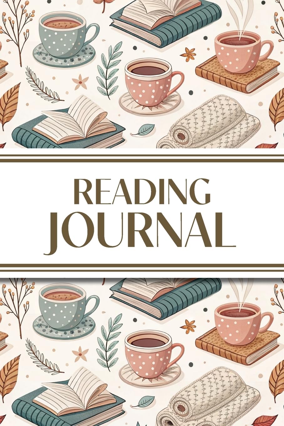 Libro: Reading Journal (Tea, Books, and Foliage): 6"x9" Book Lover's Diary; Book/Series Reviews, Reading Tracker, Favorite Book List, Favorite Quotes, Reading Challenges, and More!