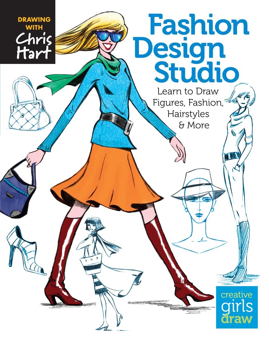 Libro: Fashion Design Studio: Learn to Draw Figures, Fashion, Hairstyles & More (Creative Girls Draw)