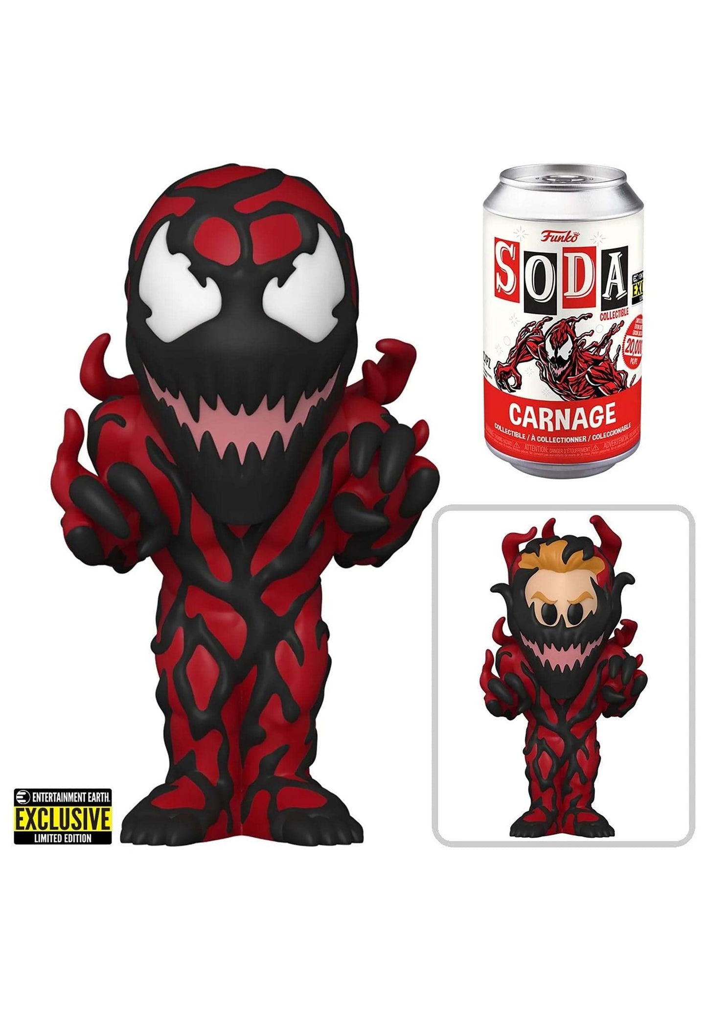 Funko Pop: Marvel Carnage Soda Figura de Vinilo - Entertainment Earth Exclusivo