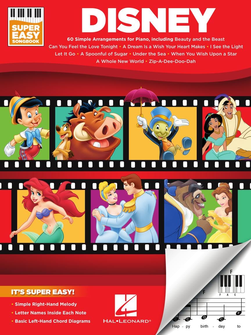Libro: Disney: Super Easy Songbook - 60 Simple Arrangements for Piano