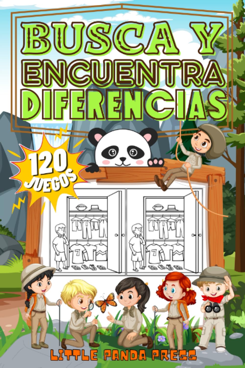 Libro: Busca y Encuentra las Diferencias para Niños de 5 6 7 8 años: 120 Juegos con mas de 800 diferencias – Libro de juegos con dibujos para colorear y encontrar las diferencias (Spanish Edition)