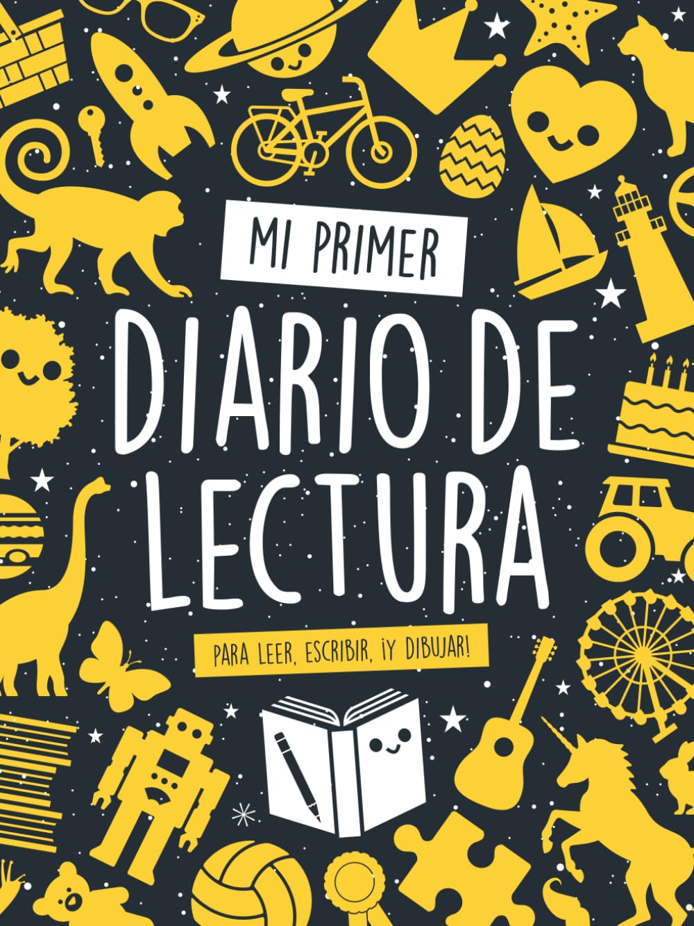 Libro: Mi Primer Diario de Lectura: Para leer, escribir, ¡y dibujar! - Diseñado con casillas grandes (Spanish Edition)