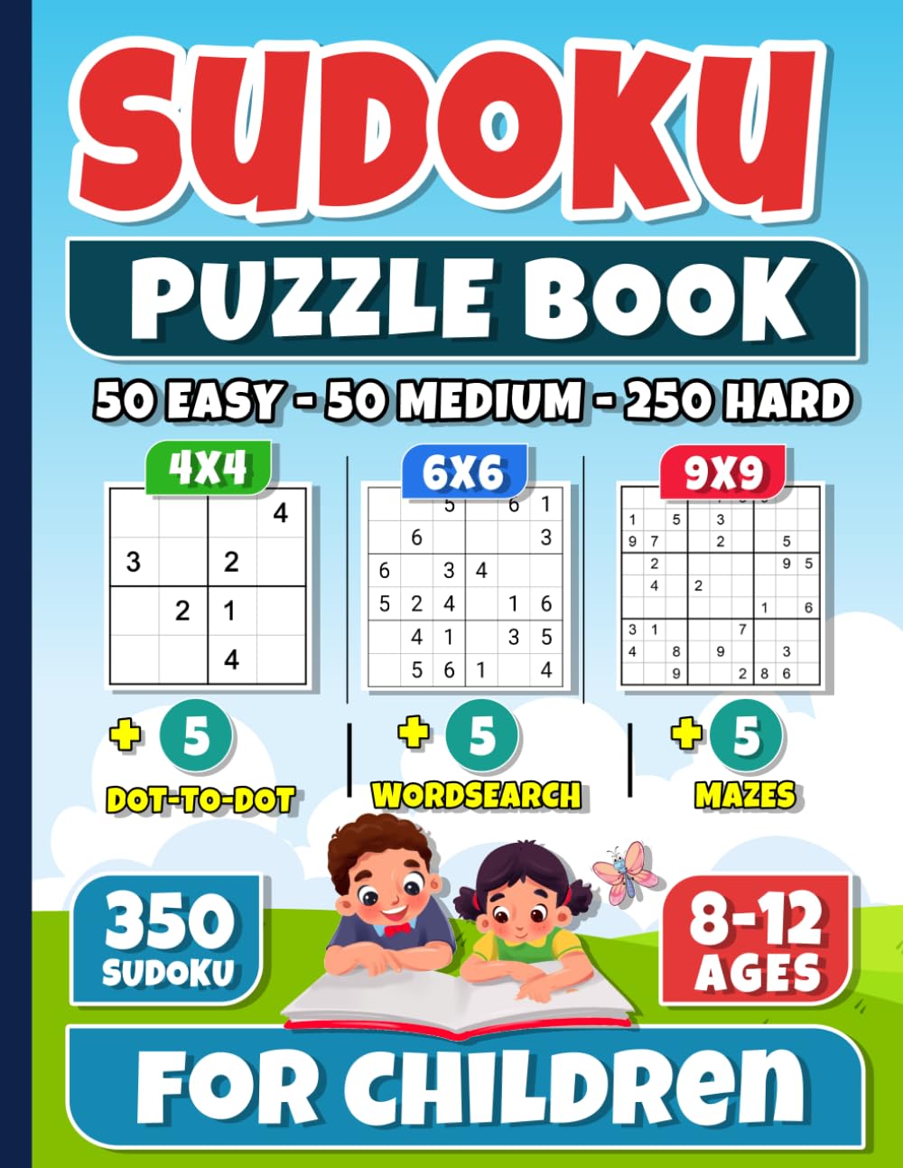 Libro: Sudoku for Children 8-12: Big Sudoku - Exciting Puzzle Book for Kids 8-12 with 350 Sudoku Challenges & Fun Bonus Activities, With Solutions
