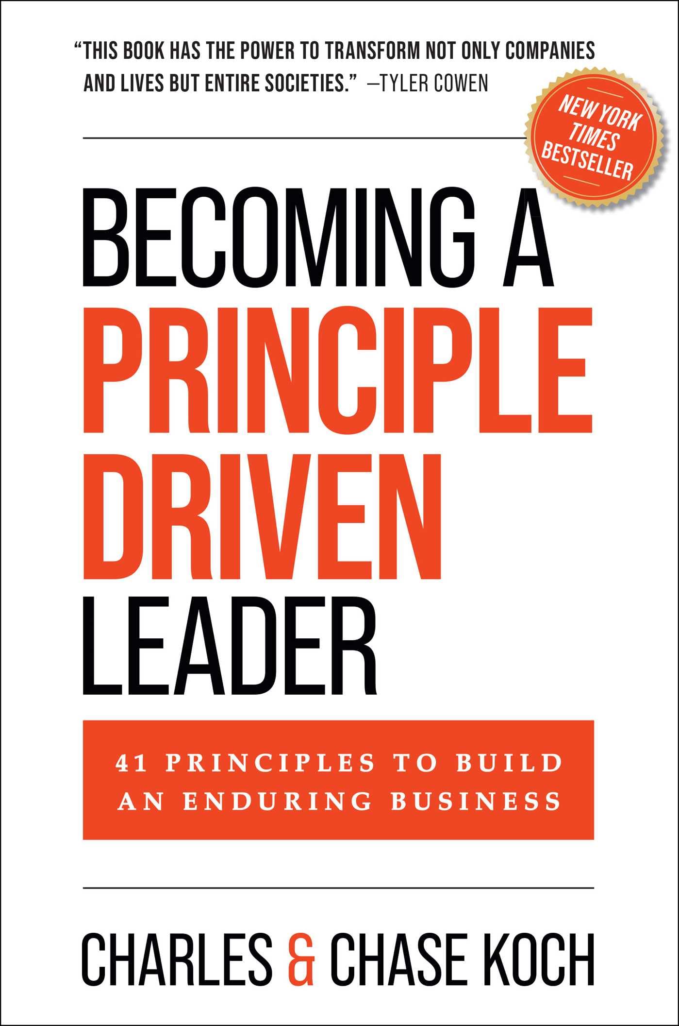 Libro: Becoming a Principle-Driven Leader: 41 Principles to Build an Enduring Business