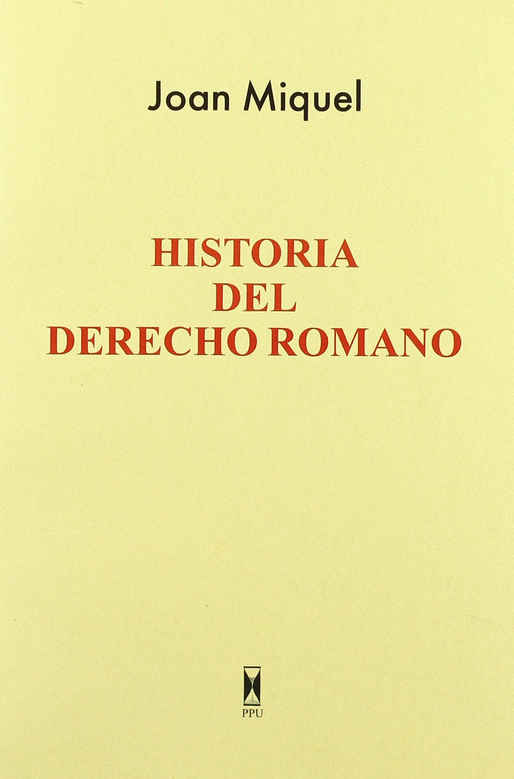 Libro: Historia del derecho romano