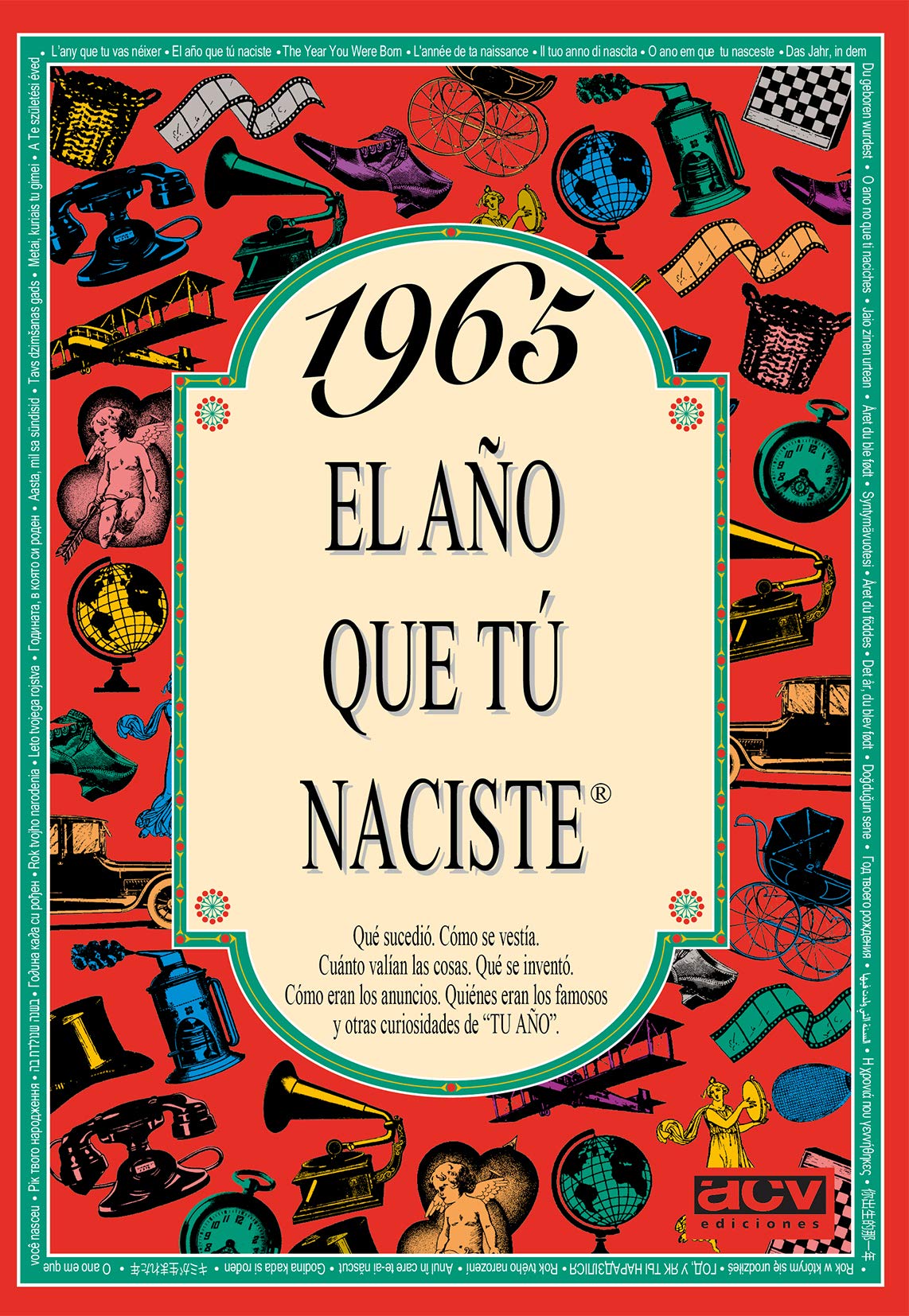 1965 EL AÑO QUE TÚ NACISTE - Regalo de cumpleaños ideal para quienes cumplen 61 años en 2026