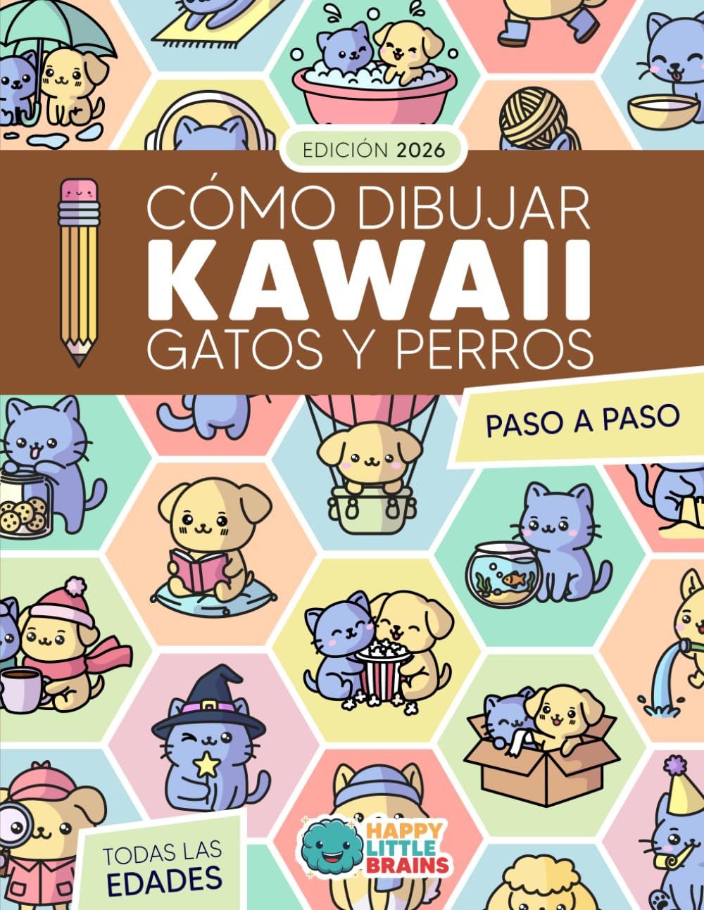 Libro: Cómo Dibujar Kawaii Gatos y Perros: 101 Dibujos Súper Monos para Aprender a Dibujar Perros y Gatos Paso a Paso: 7 (Mundo Kawaii)