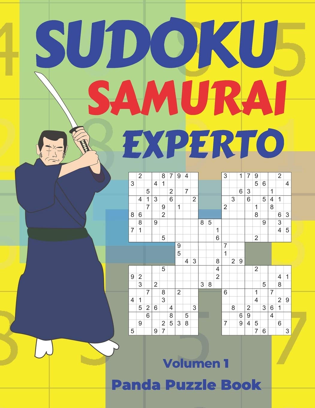 Libro: Sudoku Samurai Experto - Volumen 1: Juegos De Lógica Para Adultos