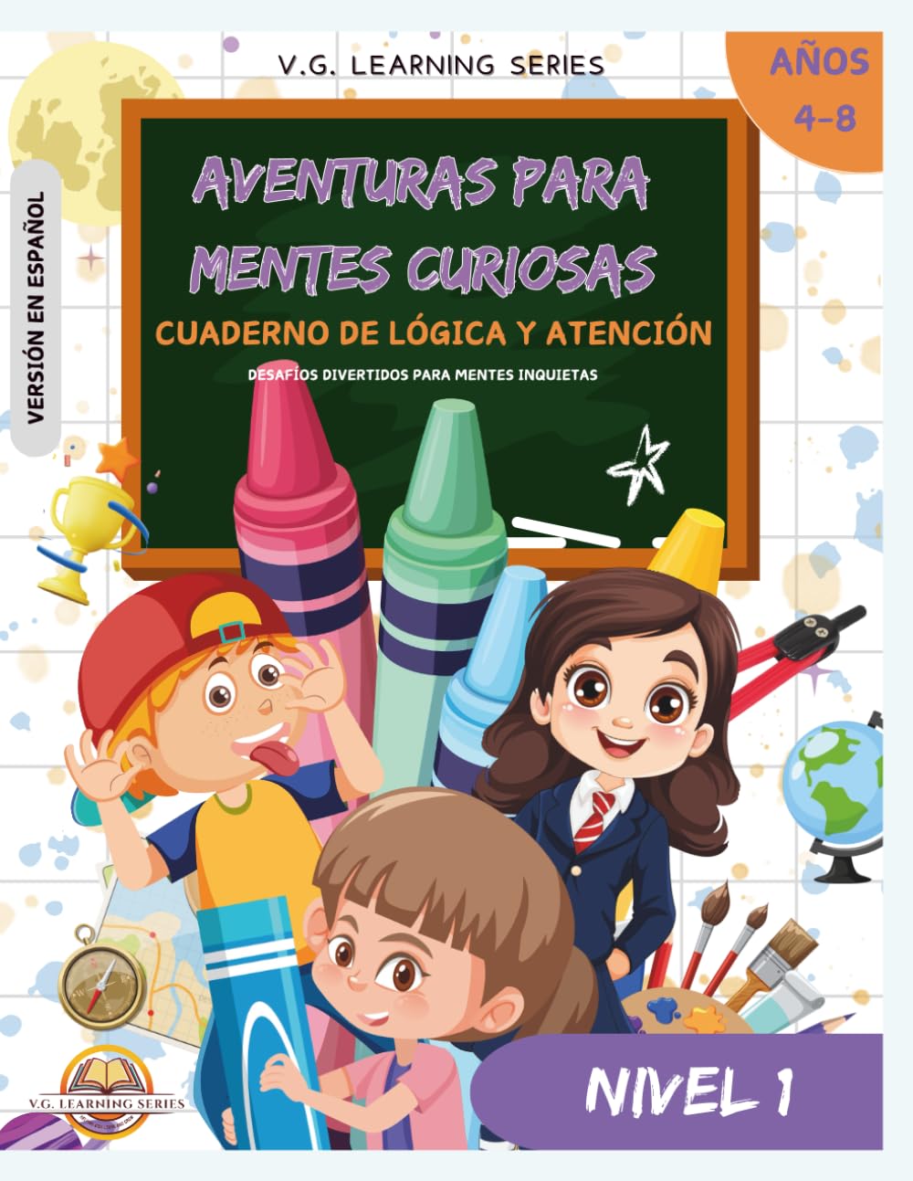 Libro: Aventuras para mentes curiosas: Cuaderno de lógica y atención (Spanish Edition)
