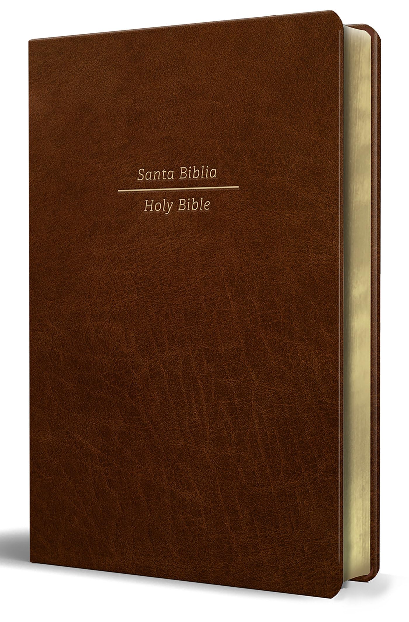 Libro: Biblia Bilingüe Reina Valera 1960/ESV Tamaño grande piel marrón / Bilingual Bible RVR60/English Standard Large Size Large Print Leather (Spanish Edition)