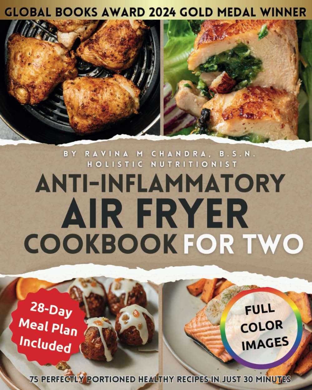 Libro: Anti-Inflammatory Air Fryer Cookbook for Two: 75 Perfectly Portioned Healthy Recipes in Just 30 Minutes Crispy, Nutrient-Rich Meals That Heal For ... & Easy Beginner Air Fryer Recipes for Two)