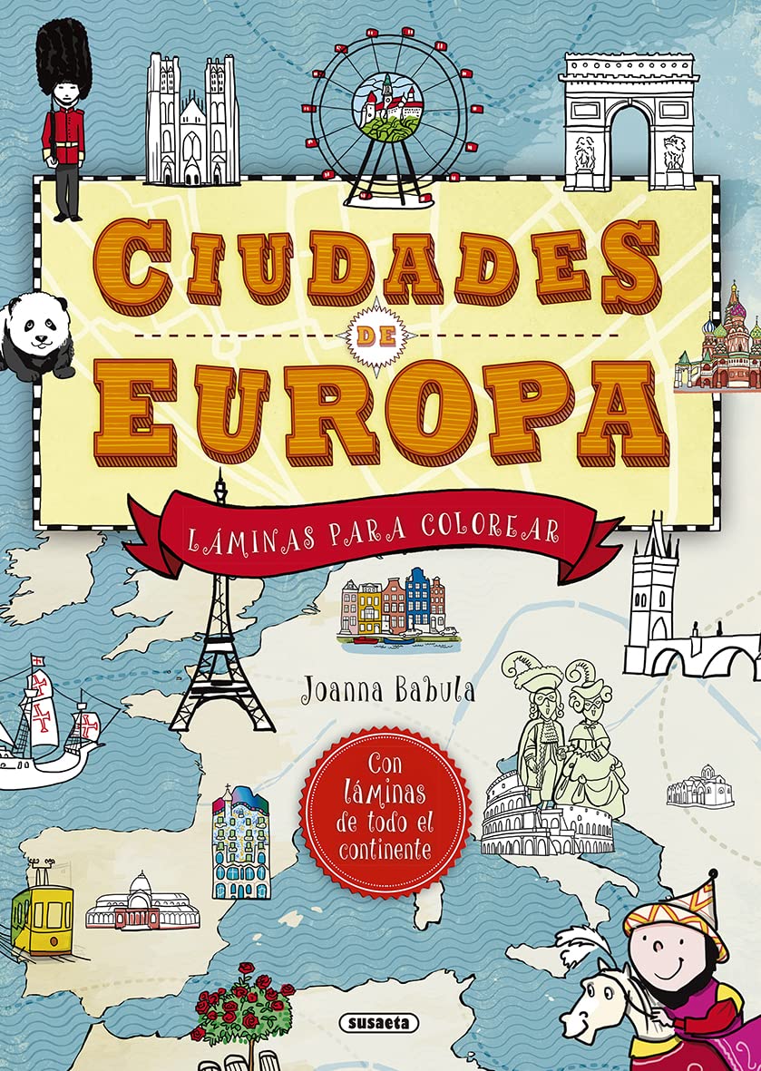 Libro: Ciudades de Europa para colorear (Láminas para colorear)