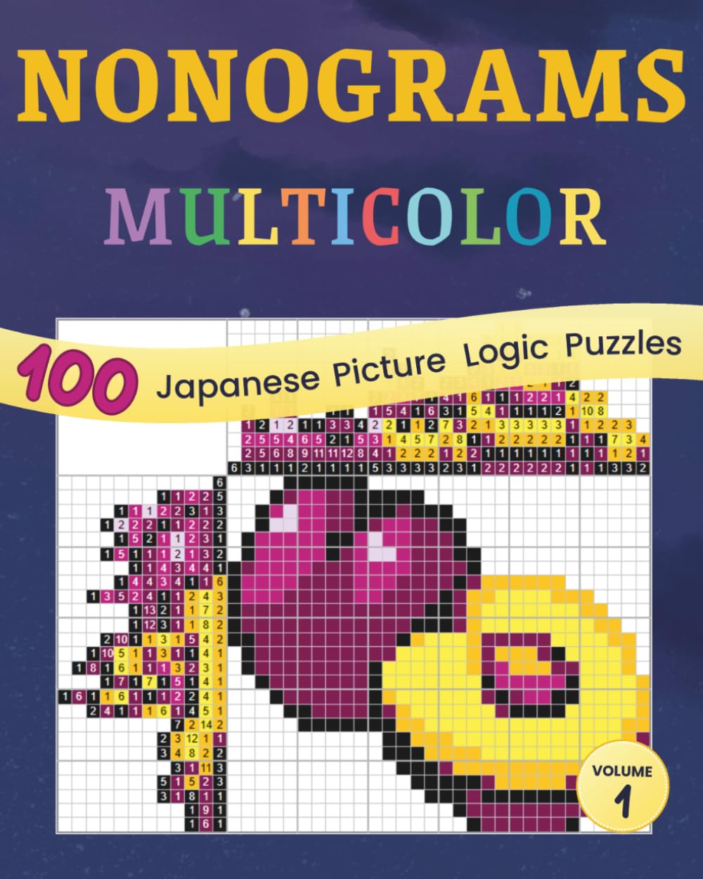 Libro: Nonograms Multicolor vol. 1: 100 hanjie picross griddlers puzzles (Nonograms Multicolor puzzle books)