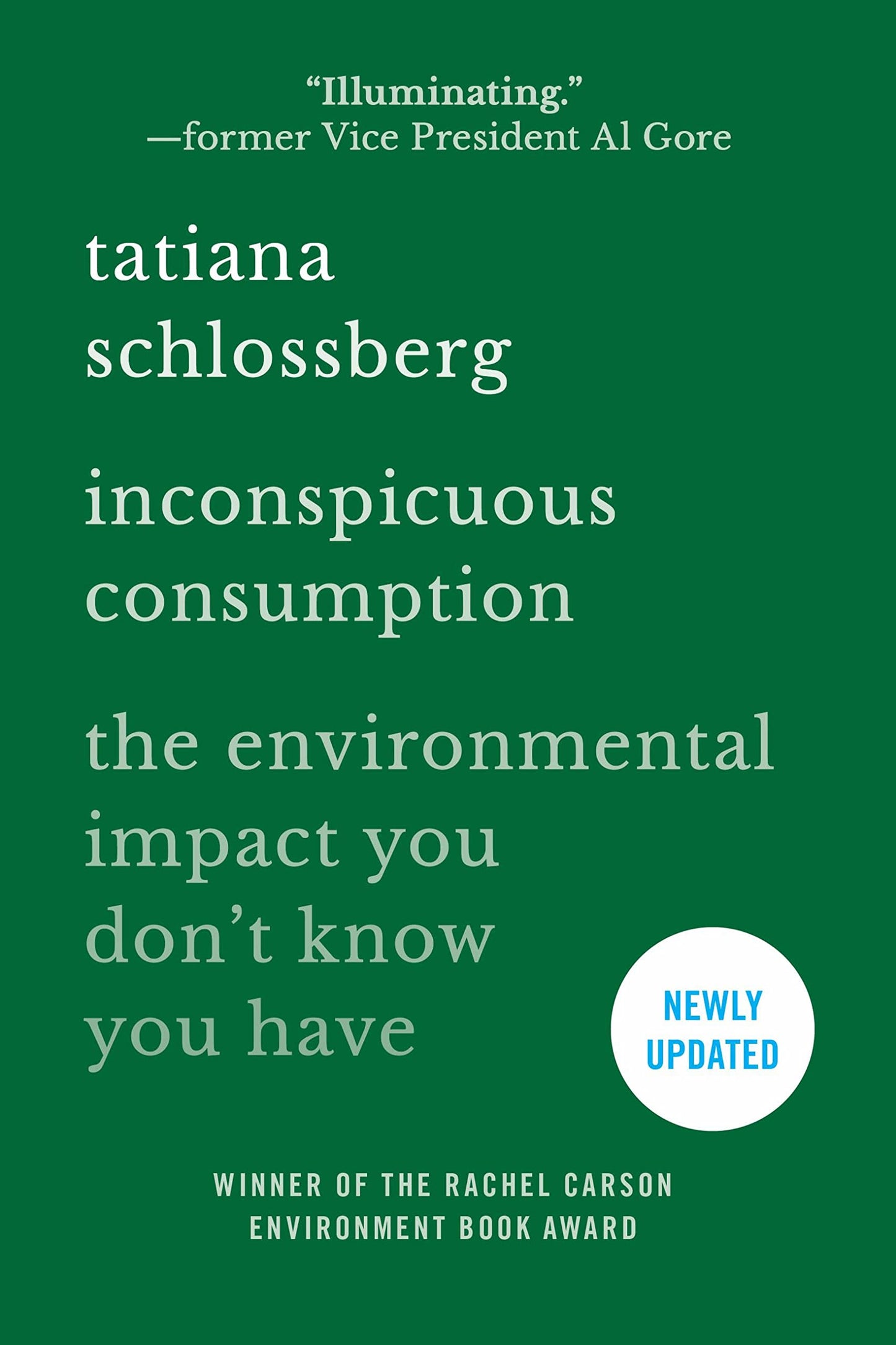 Libro: Inconspicuous Consumption: The Environmental Impact You Don't Know You Have