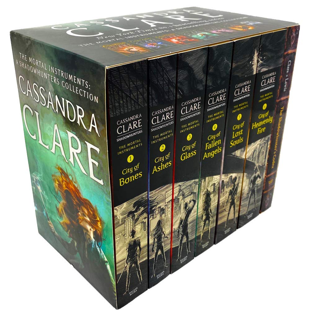 Libro: Cassandra Clare The Mortal Instruments 7 Books Collection Set (City of Bones, City of Ashes, City Glass, City of Lost Soul, City of Fallen Angels, City of Heavenly Fire & The Shadowhunter's Codex))