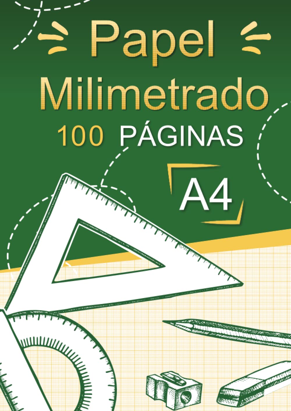 Libro: Papel milimetrado A4: 100 páginas milimétrico en blanco cuadriculadas 1mm dibujo técnico con tabla de contenidos - Cuaderno para gráficos a lápiz de ... - Material escolar hojas gran formato.