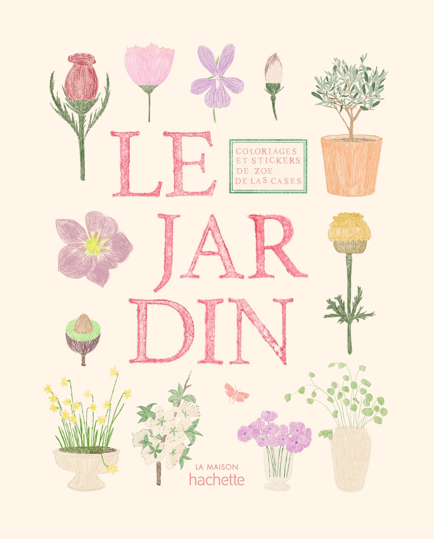 Libro: Carnet de coloriages et de stickers / Le Jardin