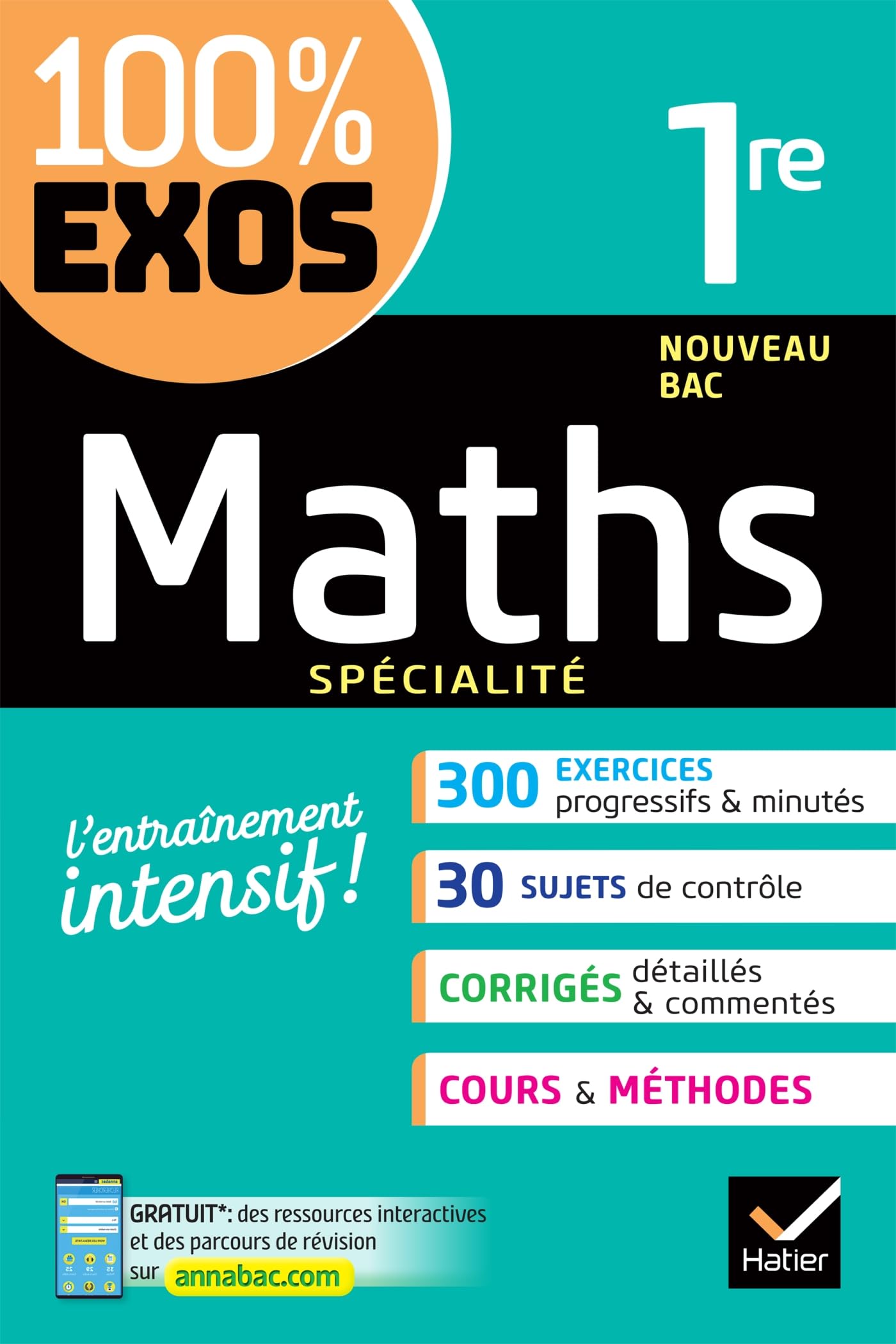 Libro: Maths 1re générale (spécialité): exercices résolus - Nouveau programme de Première