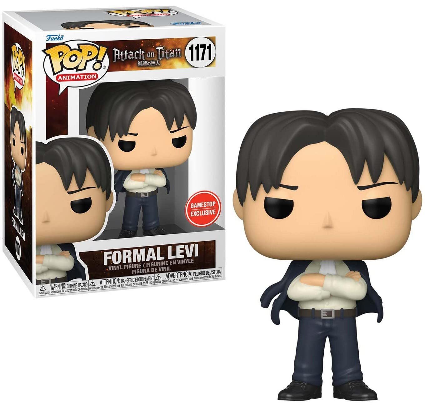 Funko Pop: Ataque a los Titanes Pop! Animation Figura de Vinilo Formal Levi