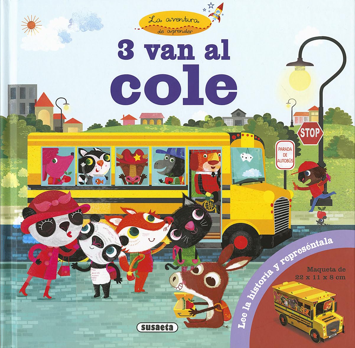 Susaeta - 3 van al cole (Panda, zorro y burro)