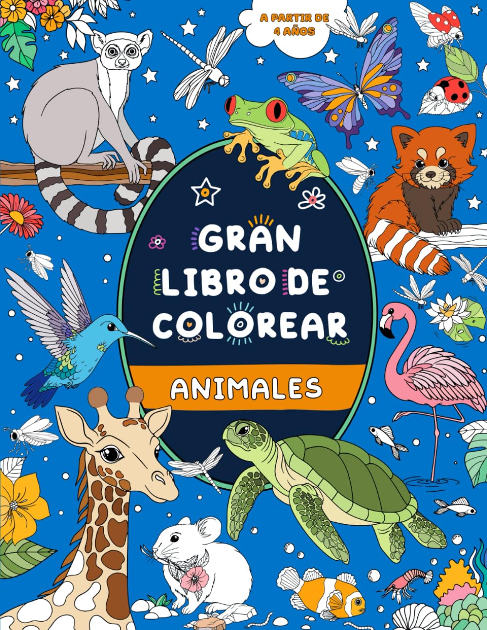 Libro: Gran libro de colorear: animales: A partir de 4 años